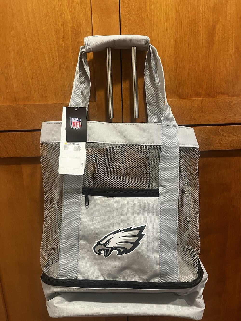 Philadelphia Eagles FOCO Mesh Tote Beach Bag Zippered Base Cooler NWT